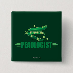 Funny Peas 15 Cm Square Badge