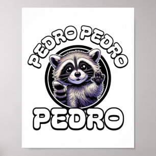 Funny Pedro Pedro Dancing Racoon Popular Internet Poster