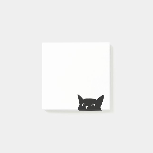 Funny Peeking Cat Post-it Notes (Front)