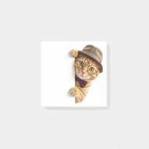 Funny Peeking Cat Post-it Notes