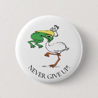 Funny Pelican 6 Cm Round Badge