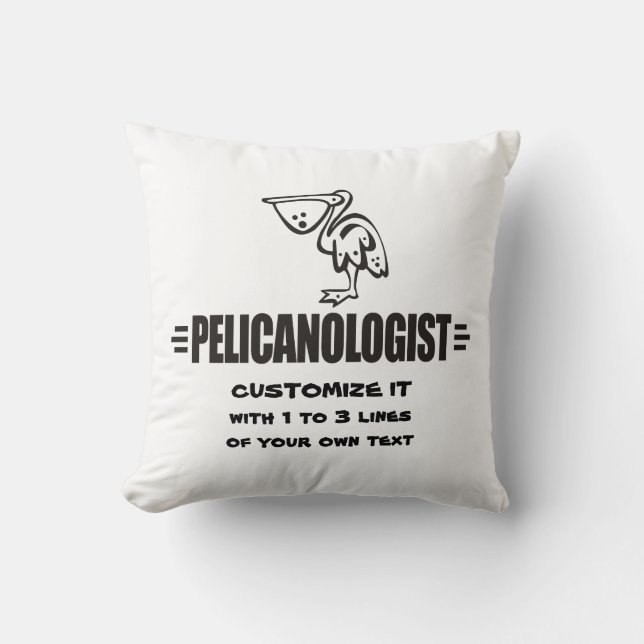 Funny Pelican Cushion (Front)
