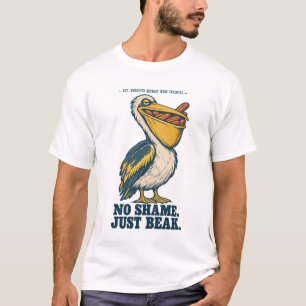 Funny Pelican Hot Dog T-Shirt