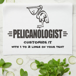 Funny Pelican Tea Towel