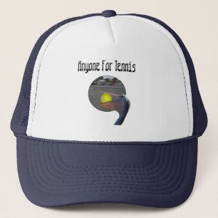 Funny Pelican Tennis Player, Truckers Hat