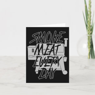 Funny Pellet Smoker Bbq Pit Grill Gift For Meat Sm Card