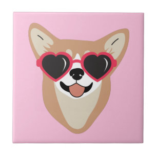 Funny Pembroke Welsh Corgi Tile