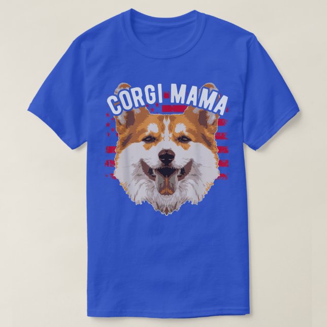 Funny Pembroke Welsh Corgis Corgi Mama  T-Shirt (Design Front)