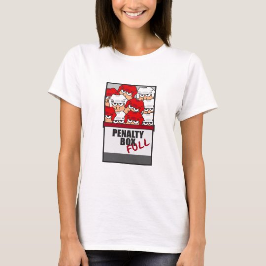 funny penalty box full ice hockey sports design T-Shirt