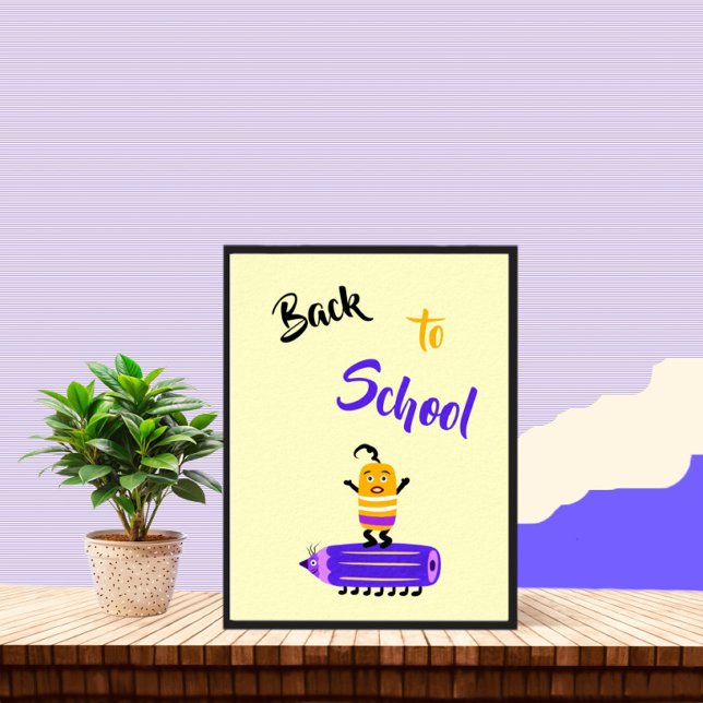 Funny pencil and rubber poster (Creator Uploaded)