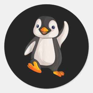 Funny Penguin Apparel S Uni-adults Kids Children B Classic Round Sticker