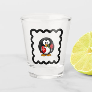 Funny Penguin Bird Design Shot Glass