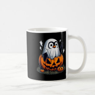 Funny Penguin Boo Halloween Ghost Womens Mens Kids Coffee Mug