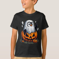 Funny Penguin Boo Halloween Ghost Womens Mens Kids