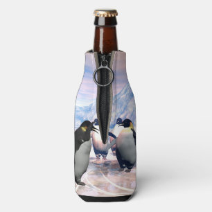 Funny penguin bottle cooler