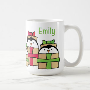 Funny Penguin Cartoon for Kids Child Personalized Coffee Mug