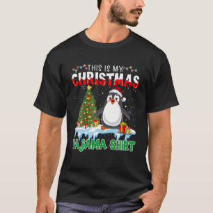 Funny Penguin Christmas Lights This Is My Christma T-Shirt