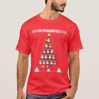 Funny Penguin Christmas Tree Meme Pun Holiday