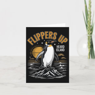 Funny Penguin Flippers Up I Stand With The Penguin Card