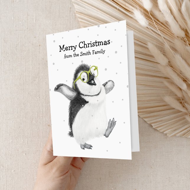 Funny Penguin  Foil Greeting Card (Creator Uploaded)
