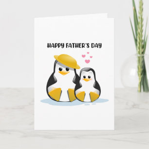 Funny Penguin Happy Father's Day  Card