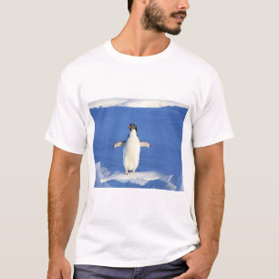 Funny penguin on ice photo T-Shirt