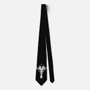 Funny Penguin Peek Tie
