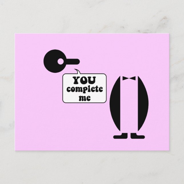 Funny penguin postcard (Front)
