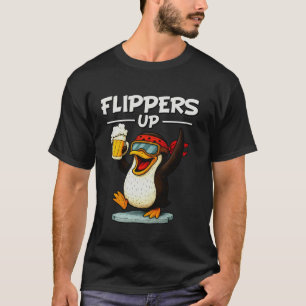 Funny Penguin Resist Cool Penguins Flippers Up Res T-Shirt