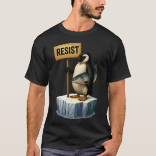Funny Penguin Resist Cool Penguins Resist 2 T-Shirt