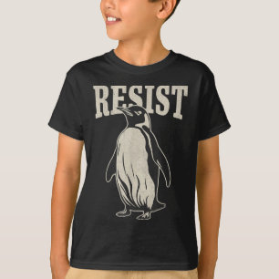Funny Penguin Resist Cool Penguins Resist T-Shirt