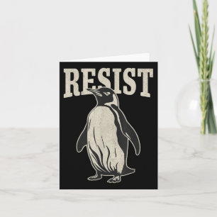 Funny Penguin Resist Penguins Protest Against Tari Card