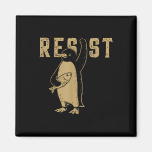 Funny Penguin Resist Penguins Protest Against Tari Magnet