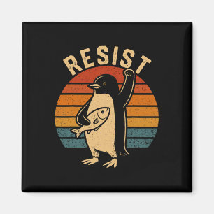 Funny Penguin Resist Penguins Protest Against Tari Magnet