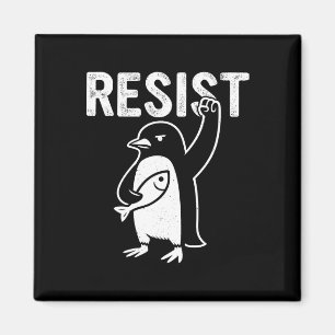 Funny Penguin Resist Penguins Protest Against Tari Magnet