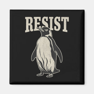 Funny Penguin Resist Penguins Protest Against Tari Magnet