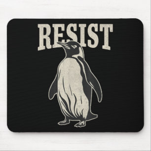 Funny Penguin Resist Penguins Protest Against Tari Mouse Mat