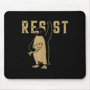 Funny Penguin Resist Penguins Protest Against Tari Mouse Mat
