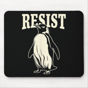 Funny Penguin Resist Penguins Protest Against Tari Mouse Mat