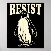Funny Penguin Resist Penguins Protest Against Tari