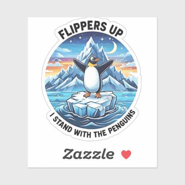 Funny Penguin Resist Protest Against Tarrifs  (Sheet)