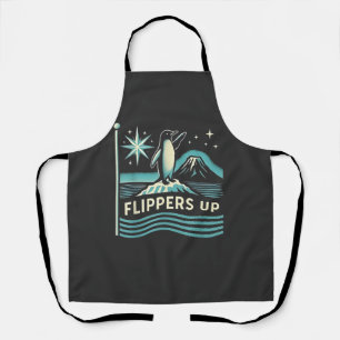 Funny Penguin Resist Protest Against Tarrifs Apron