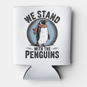 Funny Penguin Resist Protest Against Tarrifs  Can Cooler