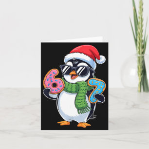 Funny Penguin Six Seven 67 Ice Cream Christmas Boy Card