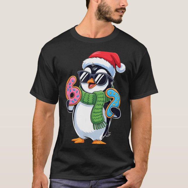Funny Penguin Six Seven 67 Ice Cream Christmas Boy T-Shirt (Front)