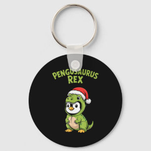 Funny Penguin T-rex Costume Christmas Kids Boys Key Ring