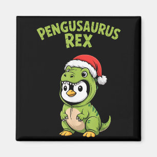 Funny Penguin T-rex Costume Christmas Kids Boys Magnet