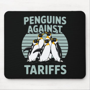 Funny Penguins Against Tariffs Liberation Day Wome Mouse Mat