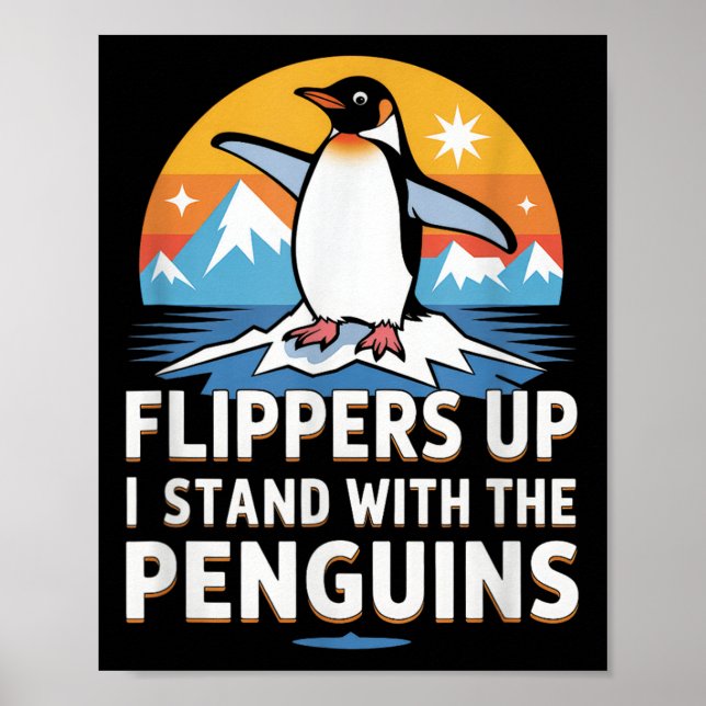 Funny Penguins Against Tariffs Liberation Day Wome Poster (Front)