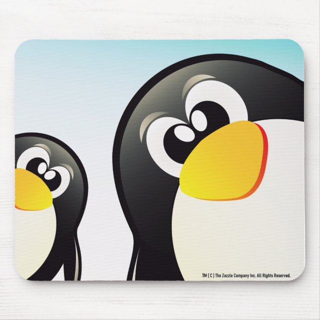 "Funny Penguins" Mousepad (Front)